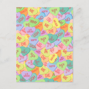 Postal Patrón de Corazones de Vela - SFW