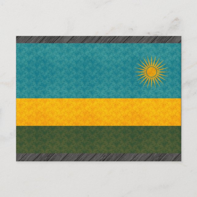 Postal Patrón de cosecha Bandera de Ruanda (Anverso)