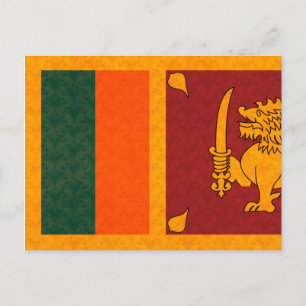 Postal Patrón de cosecha Bandera de Sri Lanka