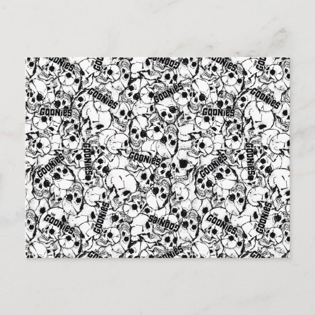 Postal Patrón de cráneo salvaje de una sola mirada de Goo (Anverso)