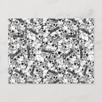 Patrón de cráneo salvaje de una sola mirada de Goo