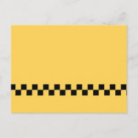 Patrón de cuadros de taxi amarillo