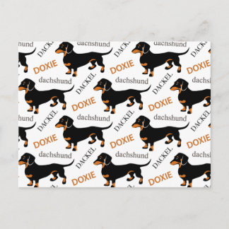 Postal Patrón de Dachshund o Doxie