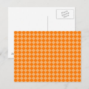 Postal Patrón de diamantes de combinación de naranjas de