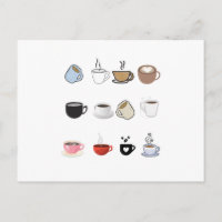 Patrón de diseño de tazas de café
