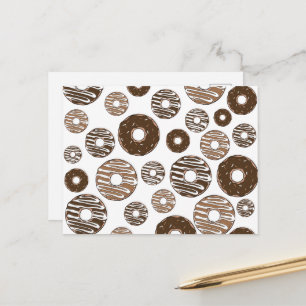 Postal Patrón de Donas, Donas de Chocolate, Donas de Cara