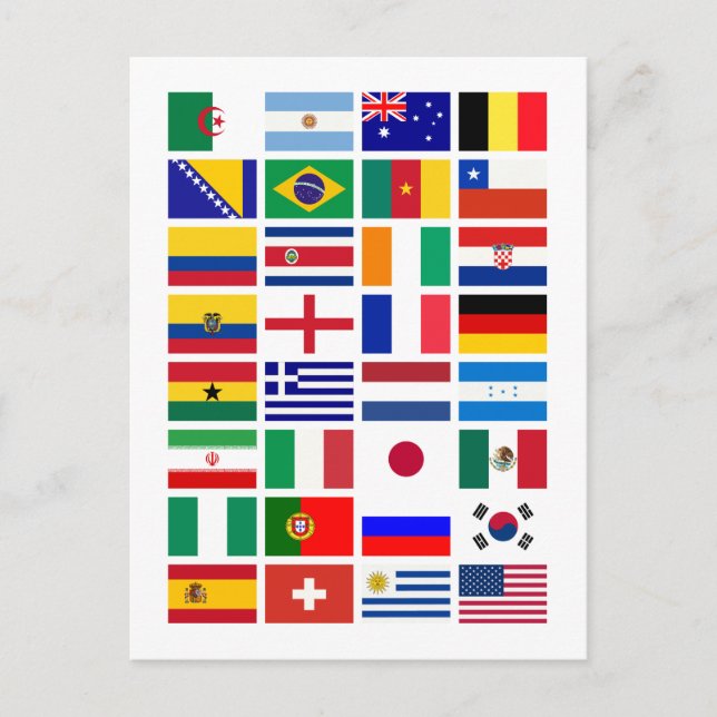 Postal Patrón de emblema de SOCCER 2014 (Anverso)