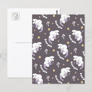 Postal Patrón de Escorpio Cósmico de Loppitokki: Arte Con