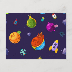Postal Patrón de espacio