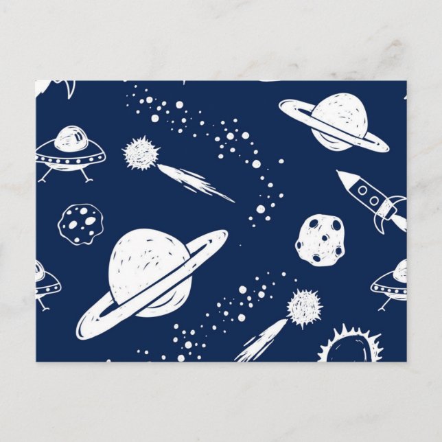 Postal Patrón de espacio (Anverso)