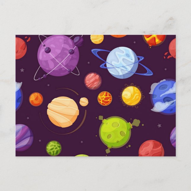 Postal Patrón de espacio (Anverso)