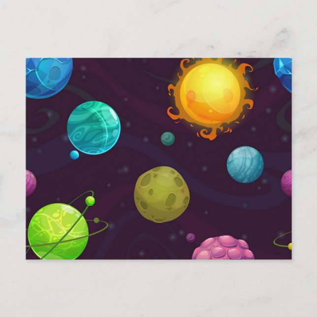 Postal Patrón de espacio (Anverso)