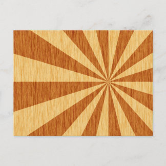 Postal patrón de estallido de madera