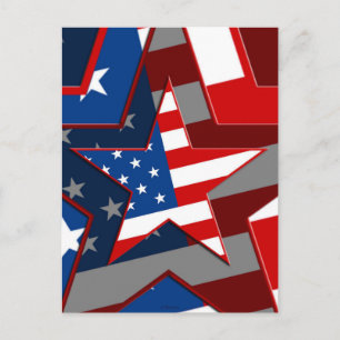 Postal Patrón de estrellas de la bandera estadounidense, 