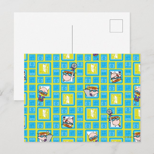 Postal Patrón de experimentos de laboratorio de Dexter (Anverso / Reverso)