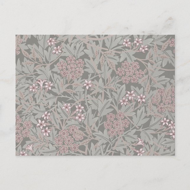 Postal Patrón de Flor de Jazmín de William Morris (Anverso)