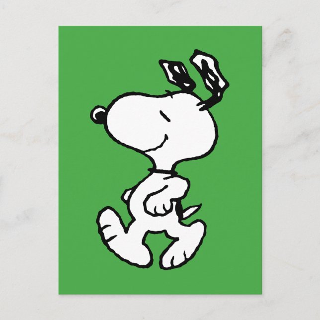 Postal Patrón de flores Snoopy So Sweet (Anverso)