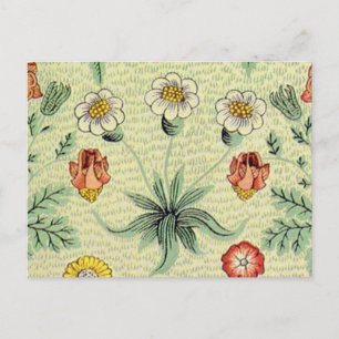 Postal Patrón de fondo de escritorio floral de William Mo