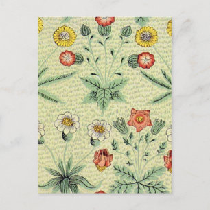 Postal Patrón de fondo de escritorio floral de William Mo