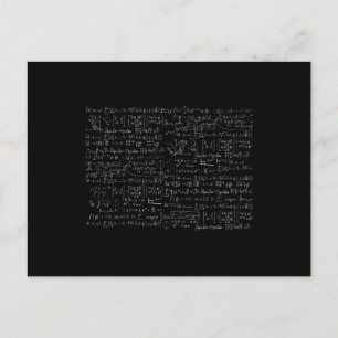 Postal Patrón de fórmulas matemáticas