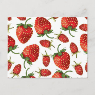 Postal Patrón de fresa