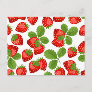 Postal Patrón de fresa