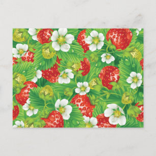 Postal Patrón de fresa