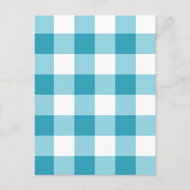 Postal Patrón de Gingham (Anverso)