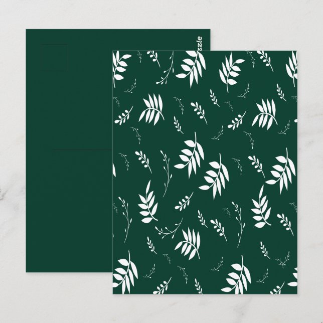 Postal patrón de hoja (Anverso / Reverso)