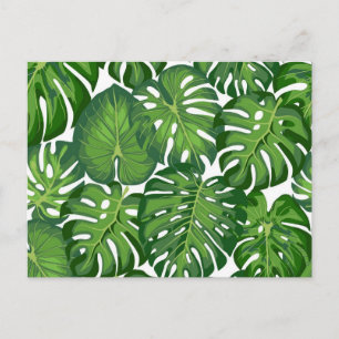 Postal Patrón de hojas