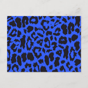 Postal Patrón de impresión animal