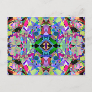Postal Patrón de Kaleidoscopio abstracto