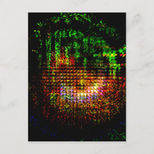 Postal patrón de kaleidoscopio radar