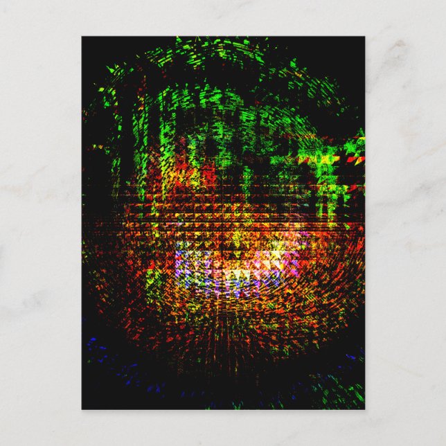 Postal patrón de kaleidoscopio radar (Anverso)