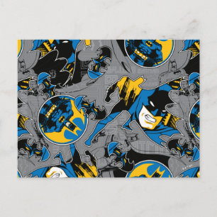 Postal Patrón de lanzamiento a toda velocidad de Batman
