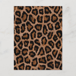 Postal Patrón de leopardo de moda de moda