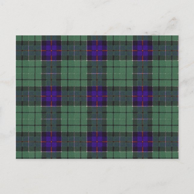 Postal Patrón de Leslie Scottish Tartan (Anverso)