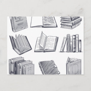 Postal Patrón de libro