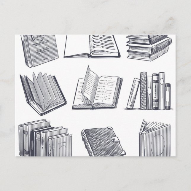 Postal Patrón de libro (Anverso)