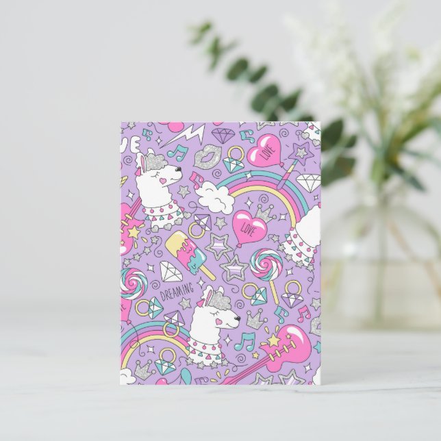 Postal Patrón de llamada 1 (Anverso de pie)