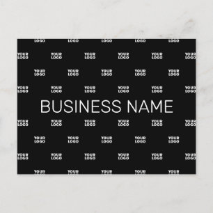 Postal Patrón de logotipo o diseño moderno con cualquier