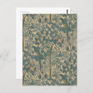 Postal Patrón de Macaw de estilo Art Nouveau de Walter Cr