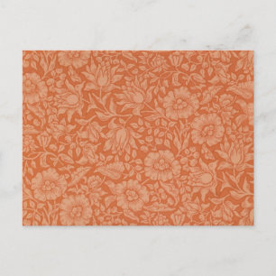 Postal Patrón de Malva de William Morris: Floral Terracot