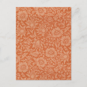 Postal Patrón de Malva de William Morris: Floral Terracot
