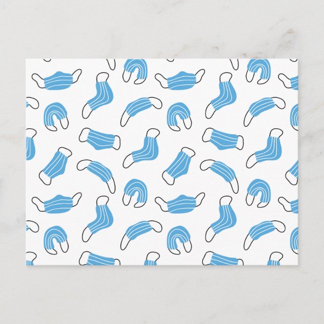 Postal Patrón de máscara médica (Anverso)