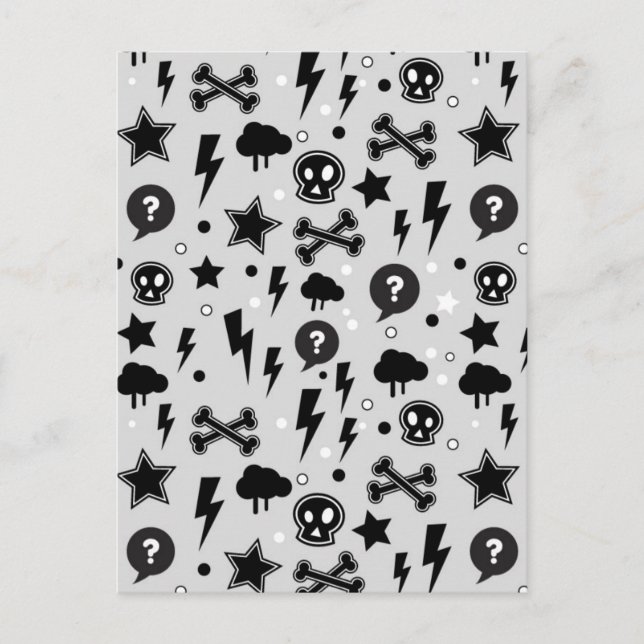 Postal Patrón de moda (Anverso)