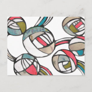 Postal Patrón de moda vintage