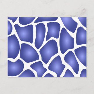 Postal Patrón de mosaico al azar azul profundo