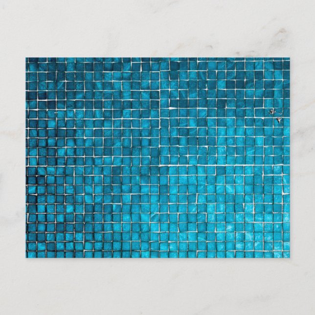 Postal Patrón de mosaico azul (Anverso)