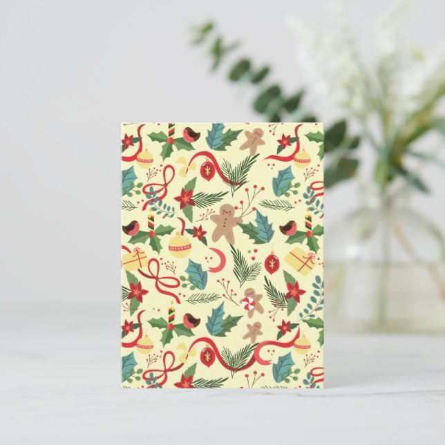 Postal Patrón de Navidad (Anverso de pie)